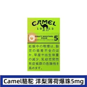 Camel駱駝香煙洋梨味5mg日本本土免稅香港現貨